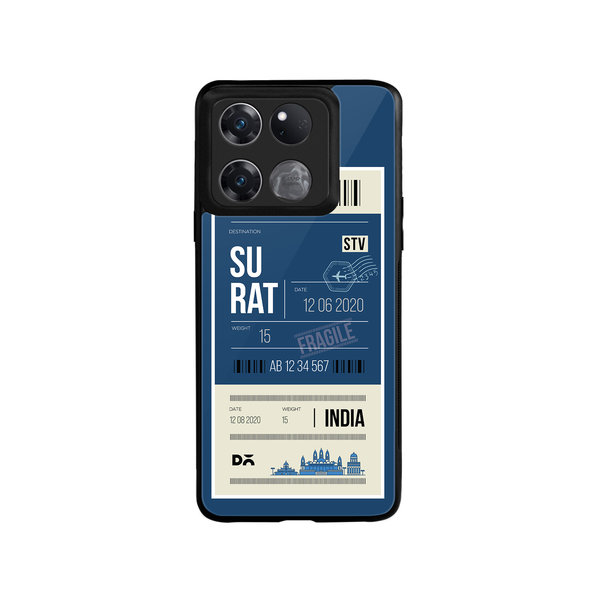 

DailyObjects Surat City Tag Glass Case Cover For OnePlus Ace Racing