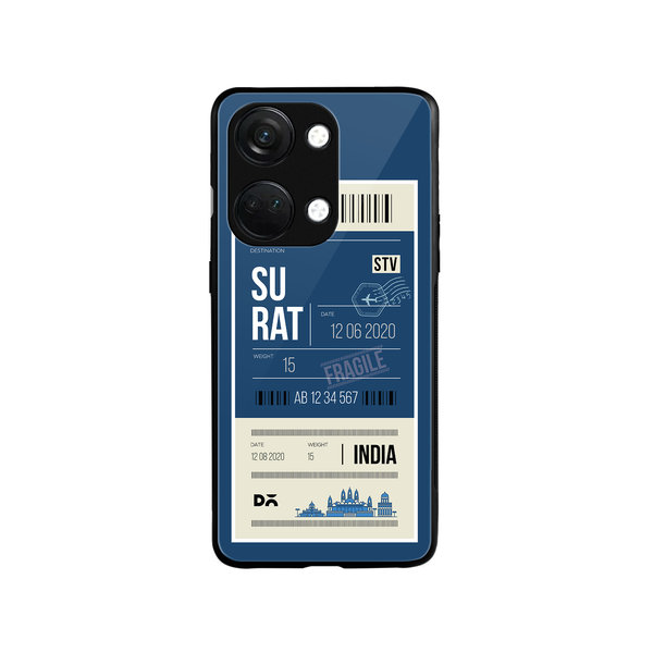 

DailyObjects Surat City Tag Glass Case Cover For OnePlus Nord 3
