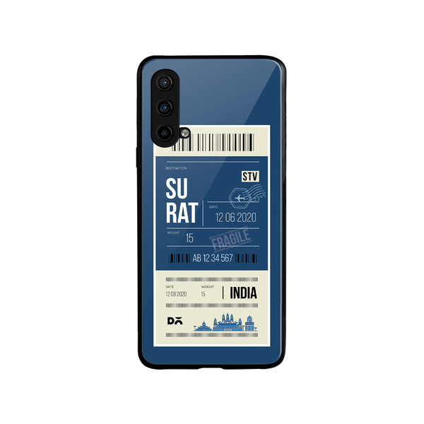 

DailyObjects Surat City Tag Glass Case Cover For OnePlus Nord CE