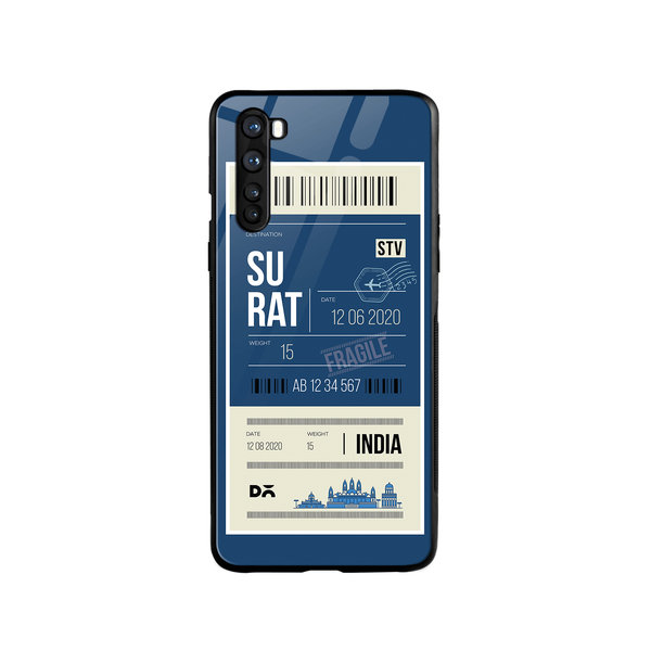 

DailyObjects Surat City Tag Glass Case Cover For OnePlus Nord