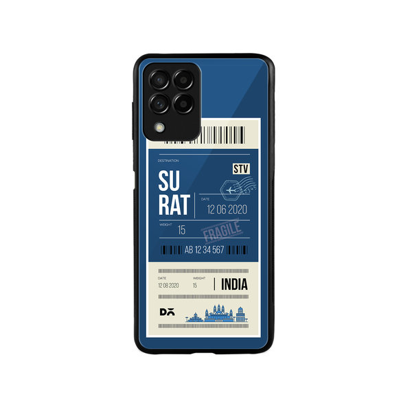 

DailyObjects Surat City Tag Glass Case Cover For Samsung Galaxy M53
