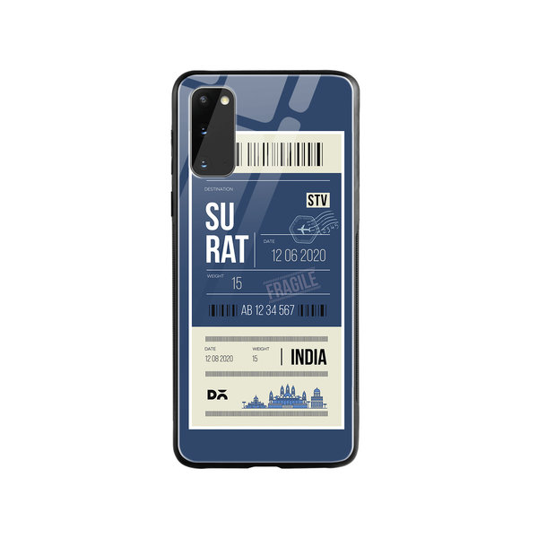 

DailyObjects Surat City Tag Glass Case Cover For Samsung Galaxy S20