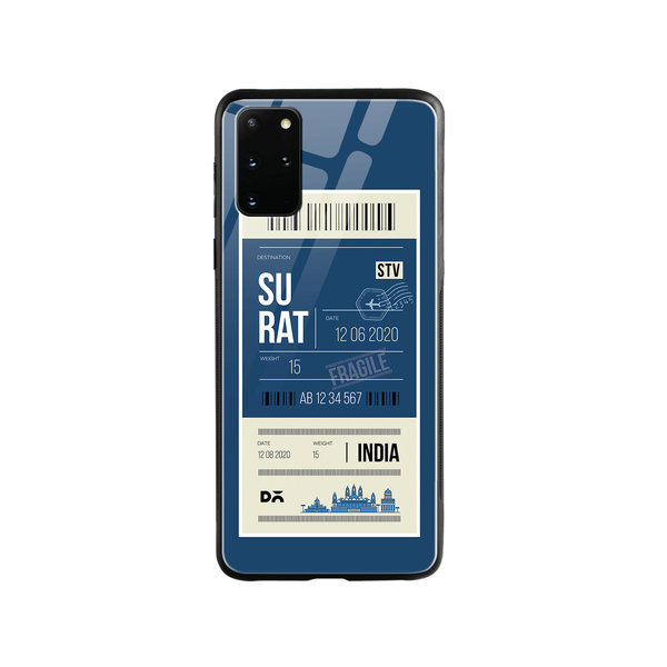 

DailyObjects Surat City Tag Glass Case Cover For Samsung Galaxy S20 Plus
