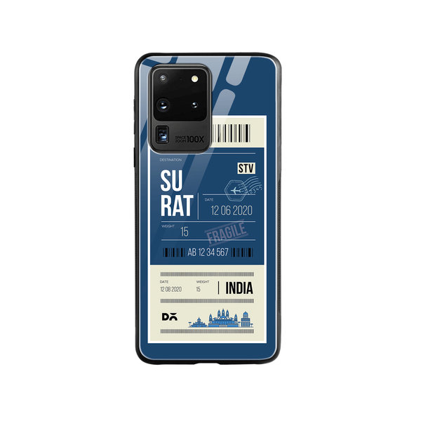 

DailyObjects Surat City Tag Glass Case Cover For Samsung Galaxy S20 Ultra