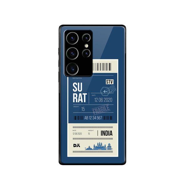 

DailyObjects Surat City Tag Glass Case Cover For Samsung Galaxy S23 Ultra