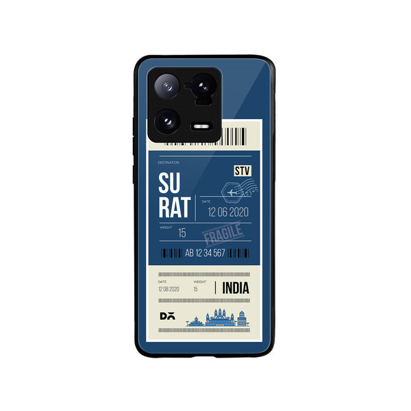

DailyObjects Surat City Tag Glass Case Cover For Xiaomi 13 Pro