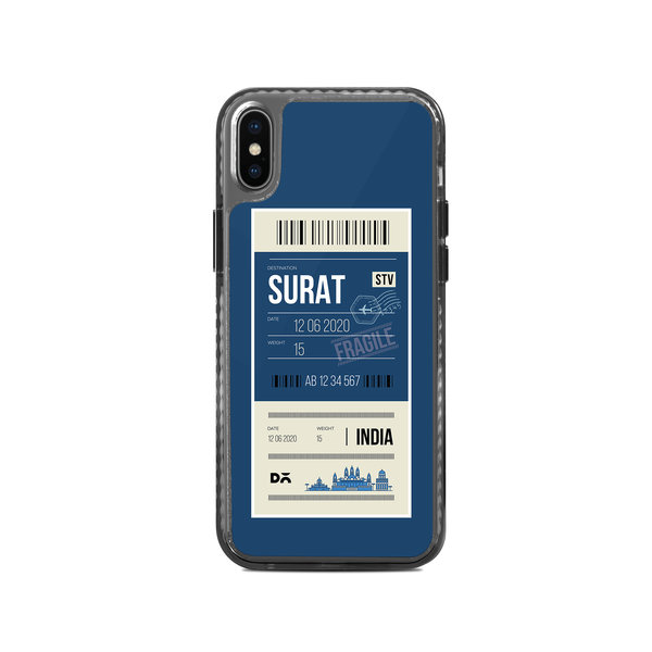 

DailyObjects Surat City Tag Stride 2.0 Case Cover For iPhone XS