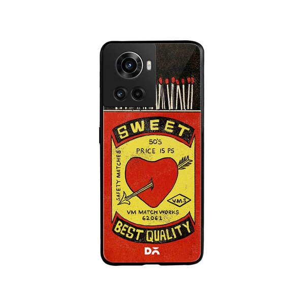 

DailyObjects Sweet Matchbox Glass Case Cover For OnePlus 10R