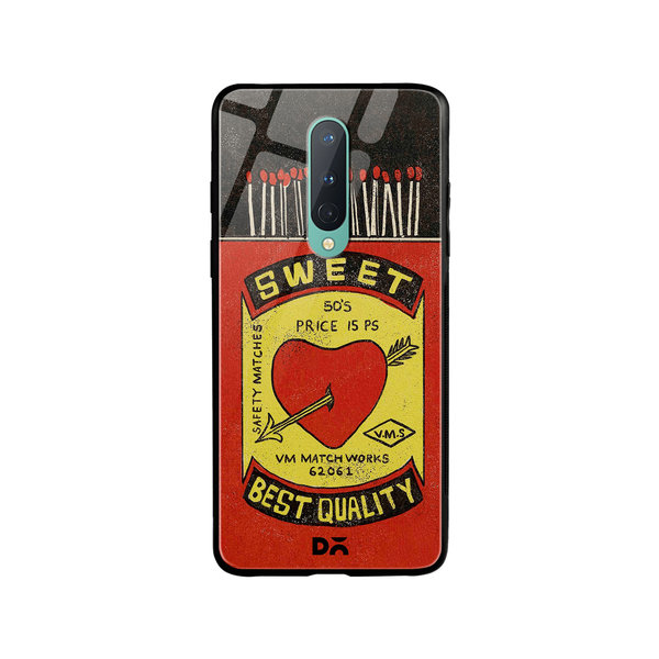 

DailyObjects Sweet Matchbox Glass Case Cover For OnePlus 8