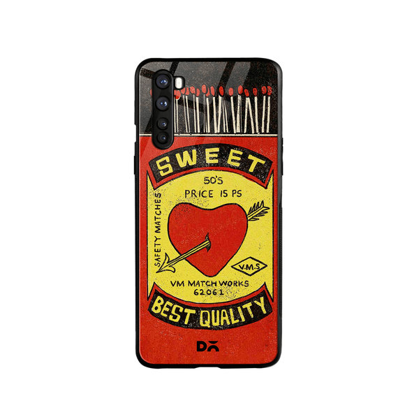 

DailyObjects Sweet Matchbox Glass Case Cover For OnePlus Nord