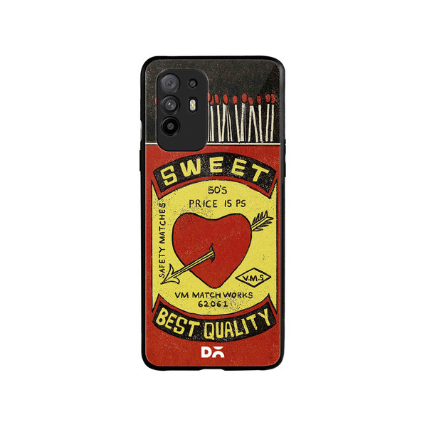 

DailyObjects Sweet Matchbox Glass Case Cover For Oppo F19 Pro Plus