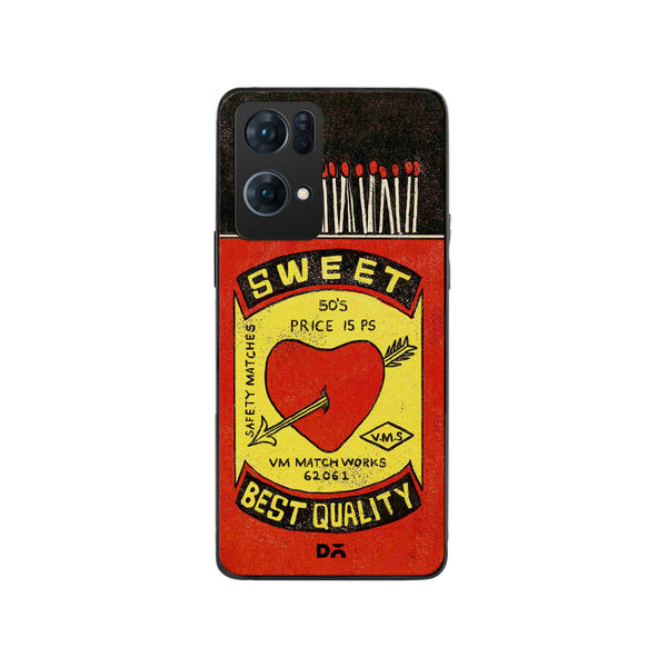 

DailyObjects Sweet Matchbox Glass Case Cover For Oppo Reno 7 Pro