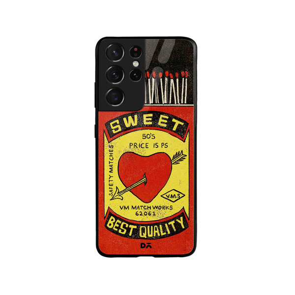 

DailyObjects Sweet Matchbox Glass Case Cover For Samsung Galaxy S21 Ultra