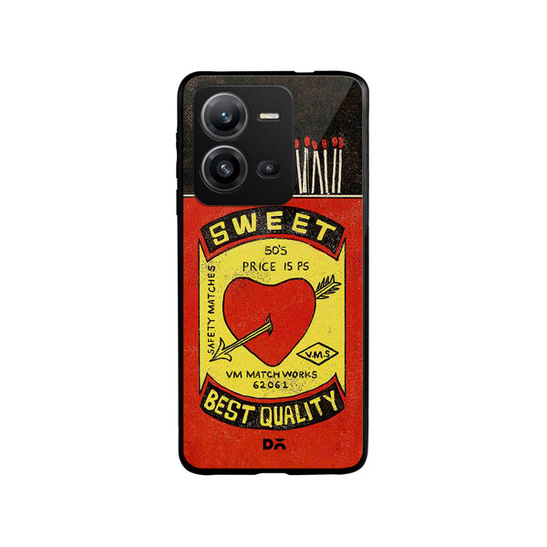 

DailyObjects Sweet Matchbox Glass Case Cover For Vivo V25