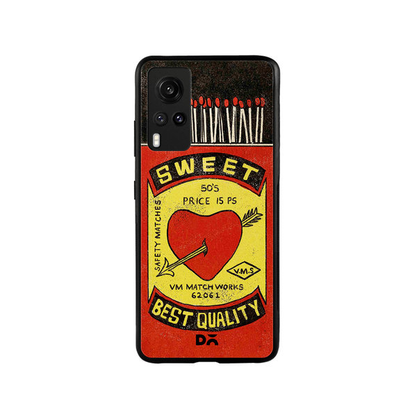 

DailyObjects Sweet Matchbox Glass Case Cover For Vivo X60