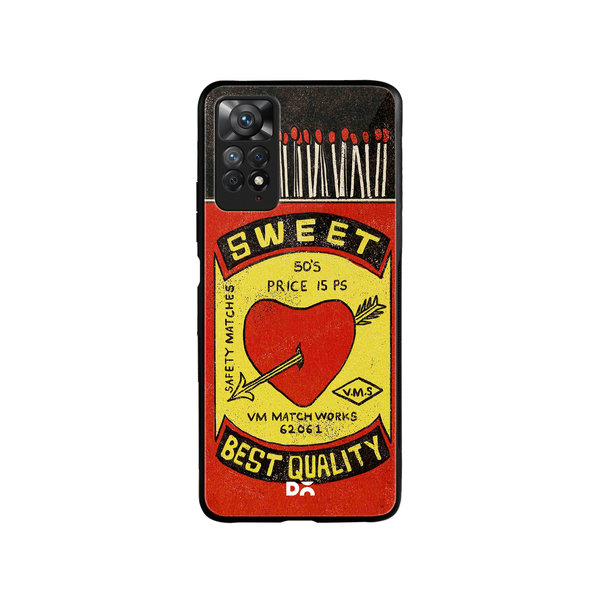 

DailyObjects Sweet Matchbox Glass Case Cover For Xiaomi Redmi Note 11 Pro