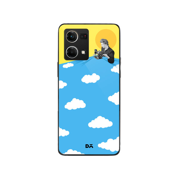 

DailyObjects Tailored Dreams Glass Case Cover For Oppo Reno 7