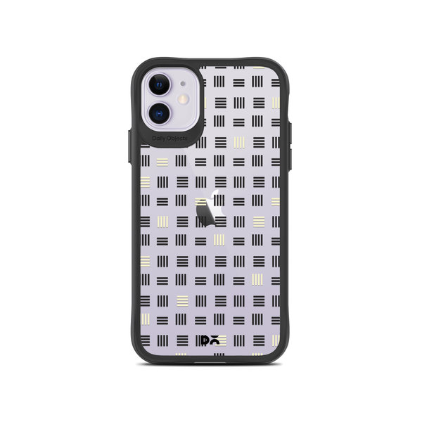 

DailyObjects Tally Black Hybrid Clear Case Cover For iPhone 11