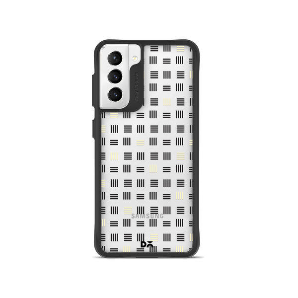 

DailyObjects Tally Black Hybrid Clear Case Cover For Samsung Galaxy S22 Plus