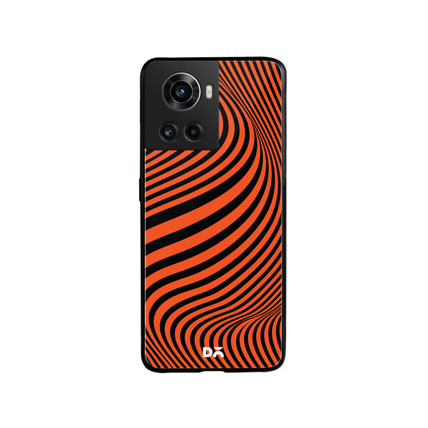 

DailyObjects Tangerine Waves Glass Case Cover For OnePlus 10R
