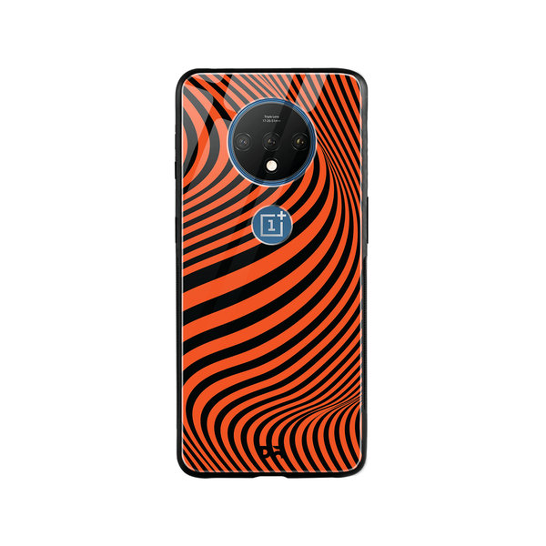 

DailyObjects Tangerine Waves Glass Case Cover For OnePlus 7T