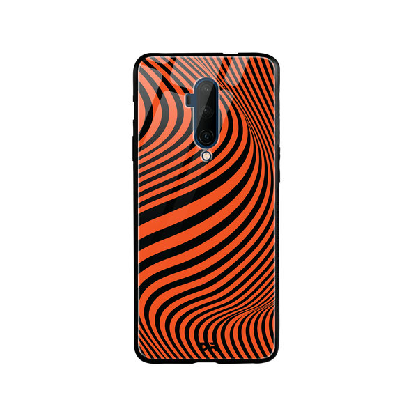 

DailyObjects Tangerine Waves Glass Case Cover For OnePlus 7T Pro