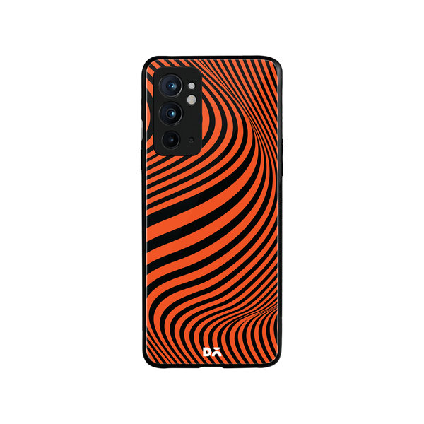 

DailyObjects Tangerine Waves Glass Case Cover For OnePlus 9RT