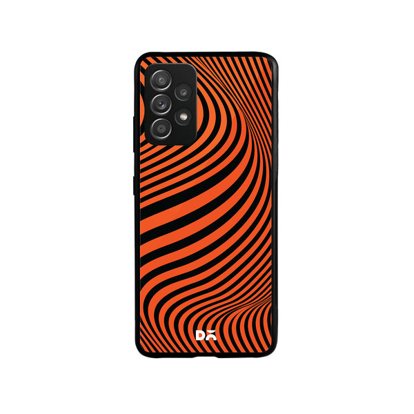 

DailyObjects Tangerine Waves Glass Case Cover For Samsung Galaxy A52