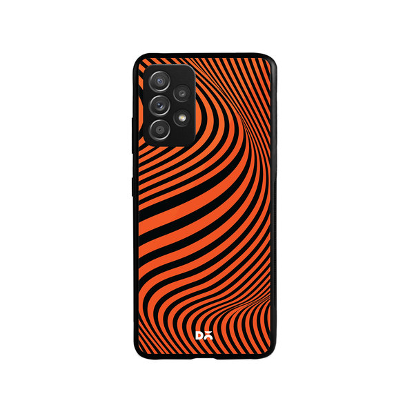 

DailyObjects Tangerine Waves Glass Case Cover For Samsung Galaxy A53
