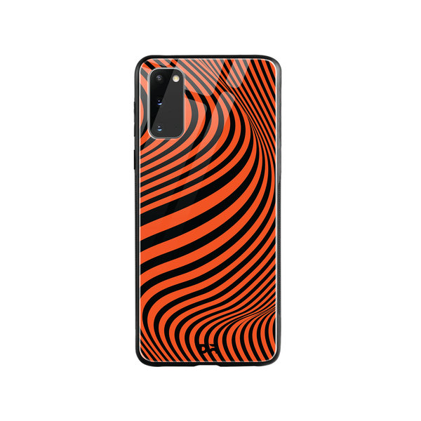 

DailyObjects Tangerine Waves Glass Case Cover For Samsung Galaxy S20