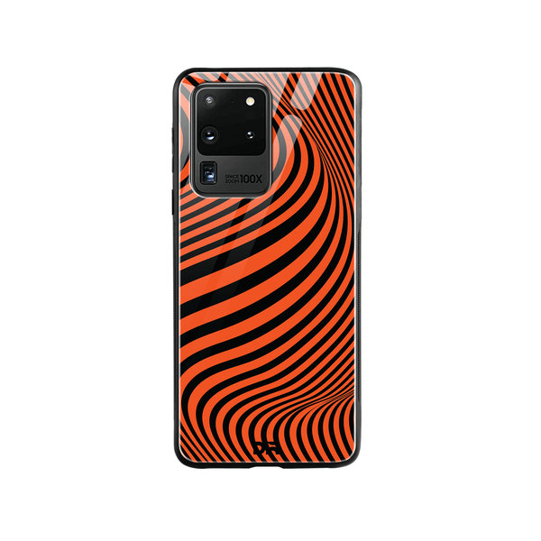 

DailyObjects Tangerine Waves Glass Case Cover For Samsung Galaxy S20 Ultra