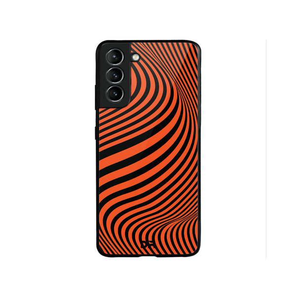 

DailyObjects Tangerine Waves Glass Case Cover For Samsung Galaxy S22