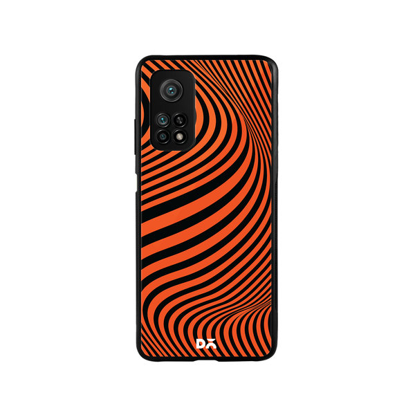 

DailyObjects Tangerine Waves Glass Case Cover For Xiaomi Mi 10T