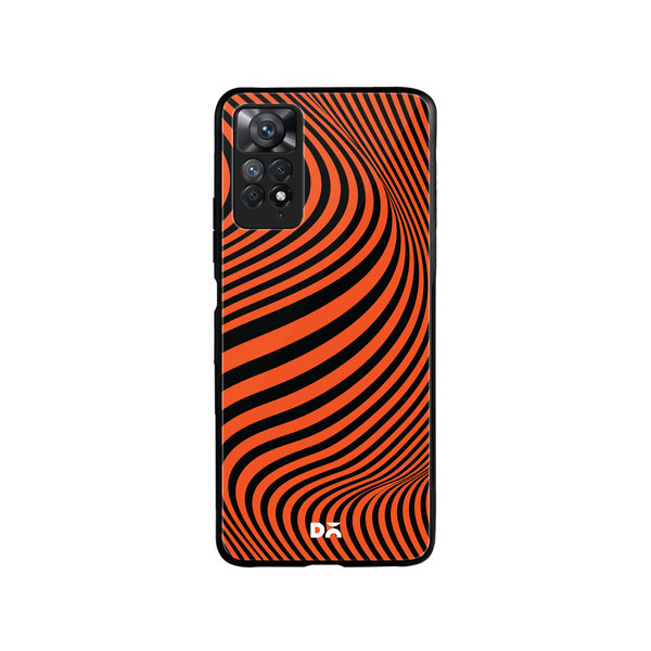 

DailyObjects Tangerine Waves Glass Case Cover For Xiaomi Redmi Note 11 Pro