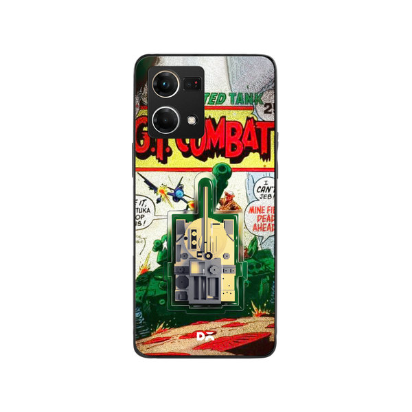 

DailyObjects Tank Combat Glass Case Cover For Oppo Reno 7
