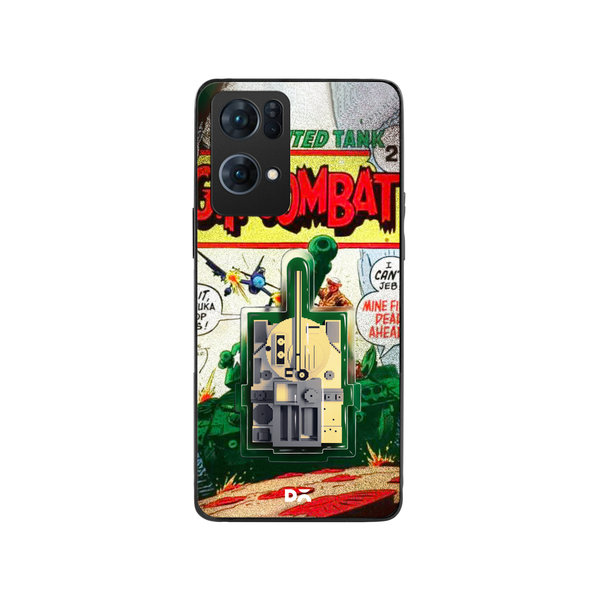 DailyObjects Tank Combat Glass Case Cover For Oppo Reno 7 Pro