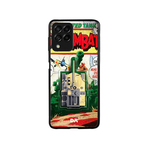 DailyObjects Tank Combat Glass Case Cover For Samsung Galaxy M53