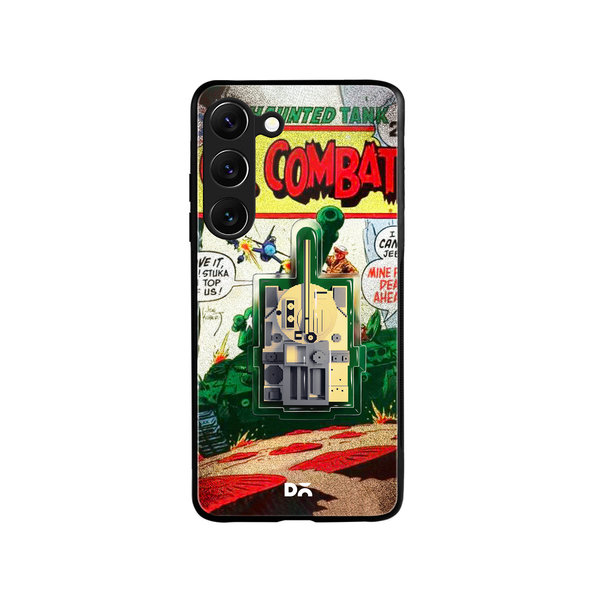 

DailyObjects Tank Combat Glass Case Cover For Samsung Galaxy S23 Plus