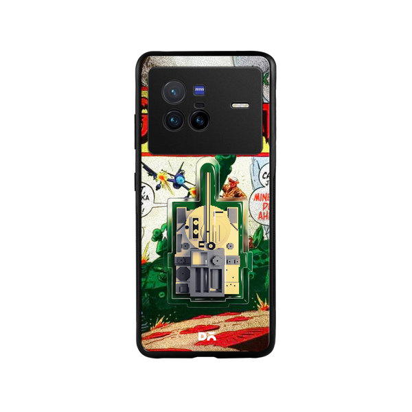 

DailyObjects Tank Combat Glass Case Cover For Vivo X80