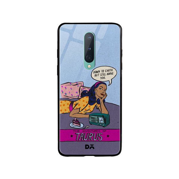DailyObjects Taurus Glass Case Cover For OnePlus 8