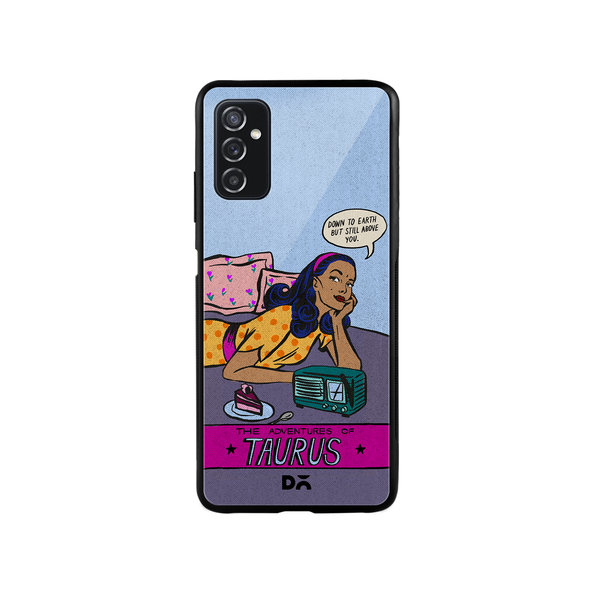 

DailyObjects Taurus Glass Case Cover For Samsung Galaxy M52