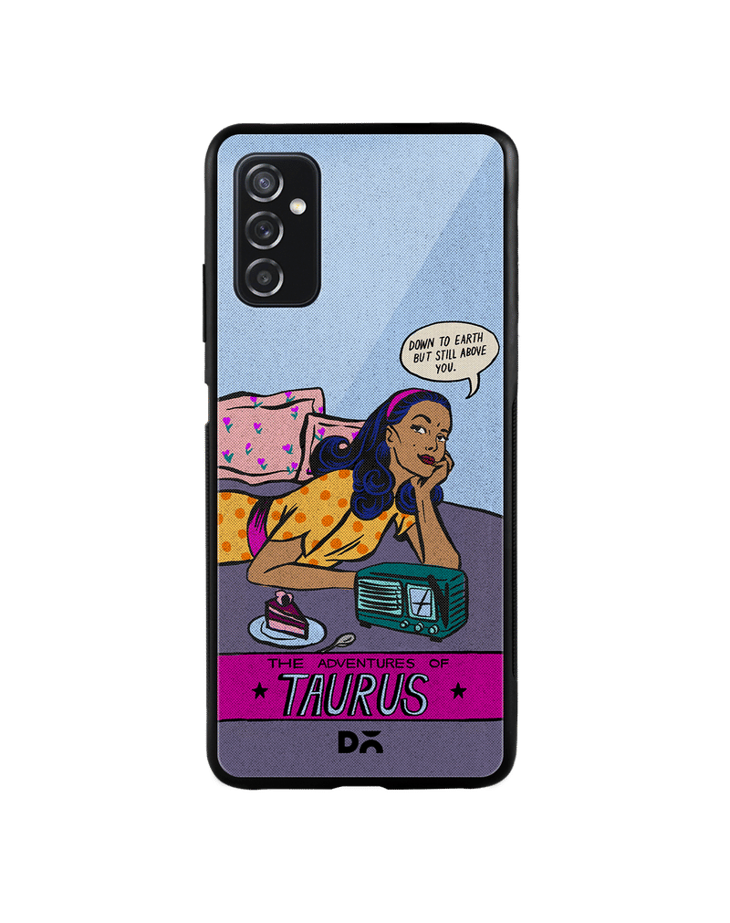 Taurus Glass Case Cover For Samsung Galaxy M52