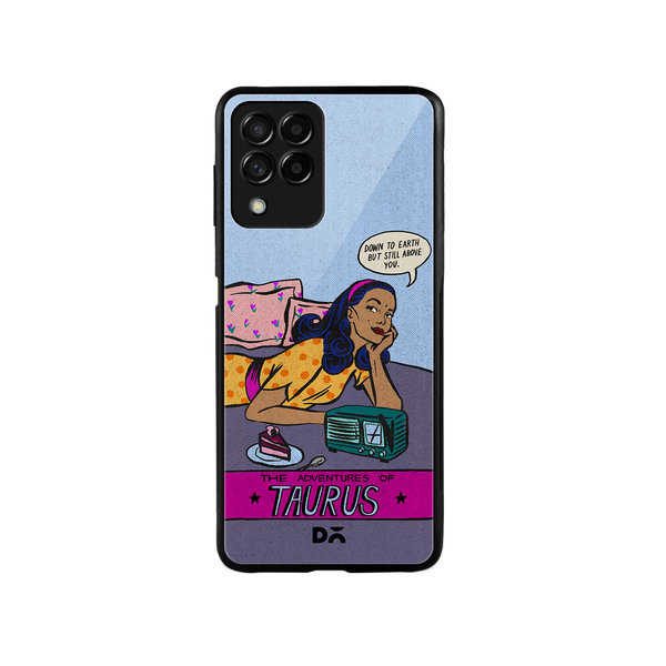 

DailyObjects Taurus Glass Case Cover For Samsung Galaxy M53