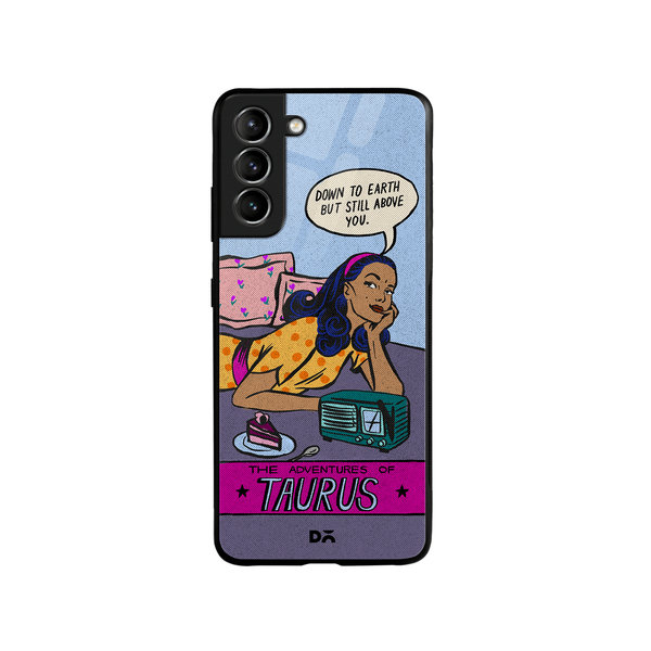 

DailyObjects Taurus Glass Case Cover For Samsung Galaxy S21 Plus