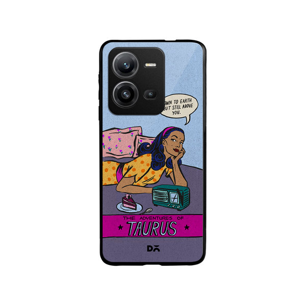

DailyObjects Taurus Glass Case Cover For Vivo V25