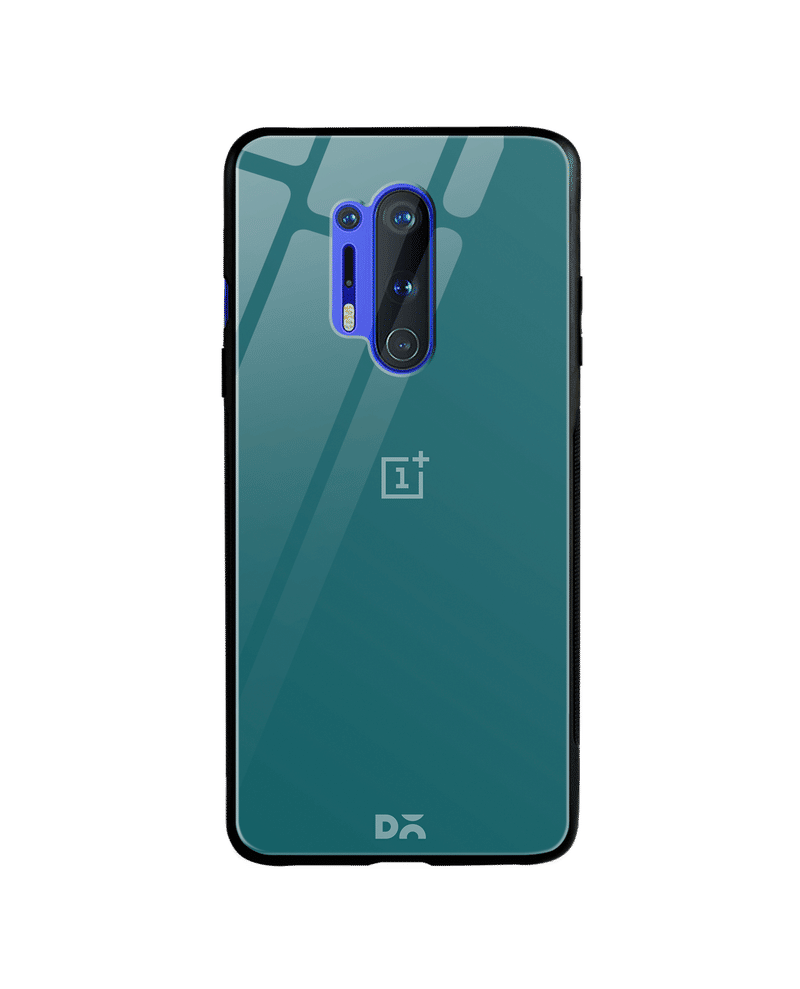 Teal Blue Glass Case Cover For OnePlus 8 Pro