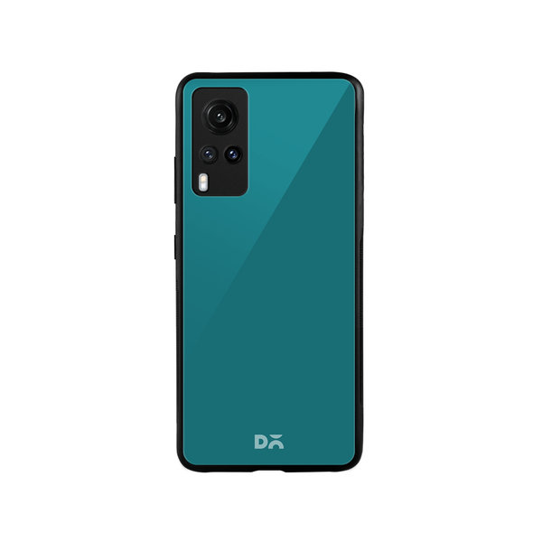 

DailyObjects Teal Blue Glass Case Cover For Vivo X60