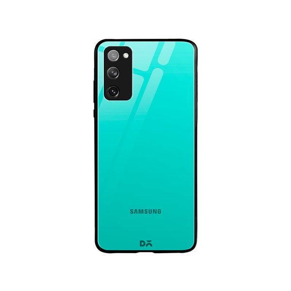 

DailyObjects Teal Gradient Glass Case Cover For Samsung Galaxy S20 FE
