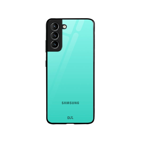 

DailyObjects Teal Gradient Glass Case Cover For Samsung Galaxy S21 Plus