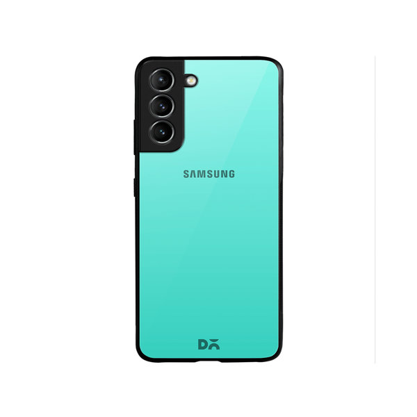 

DailyObjects Teal Gradient Glass Case Cover For Samsung Galaxy S22